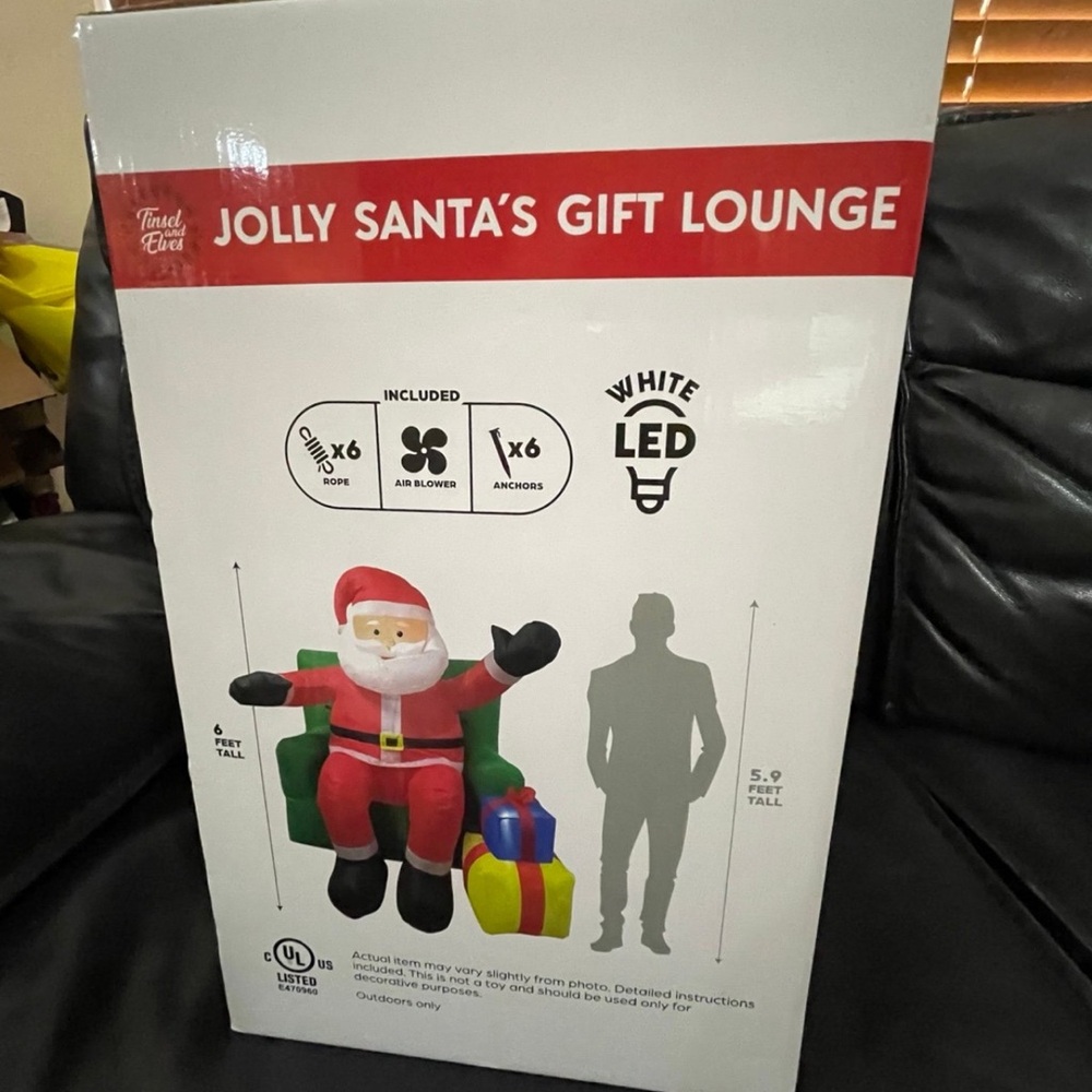 Jolly Santa LED Inflatable - Picture 6 of 9